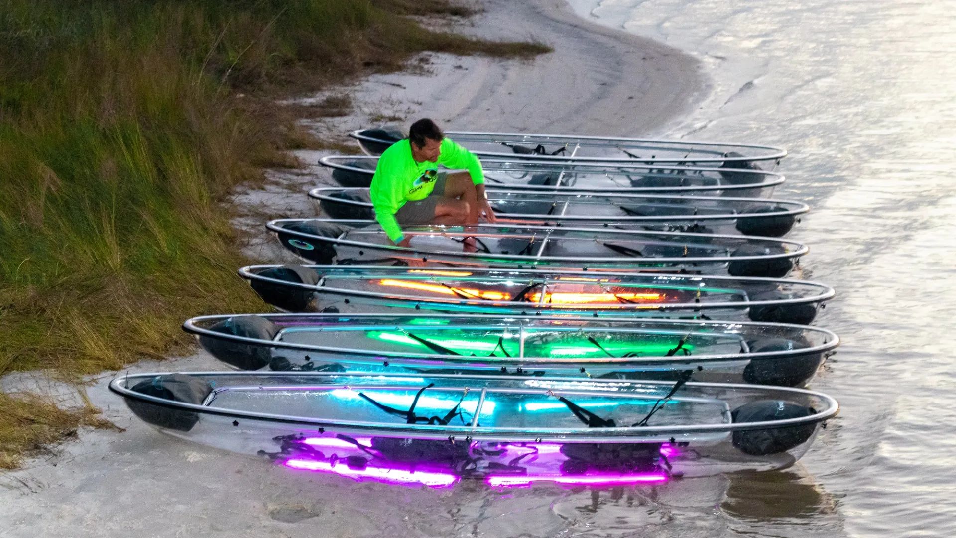 a person rowing a boat in the water